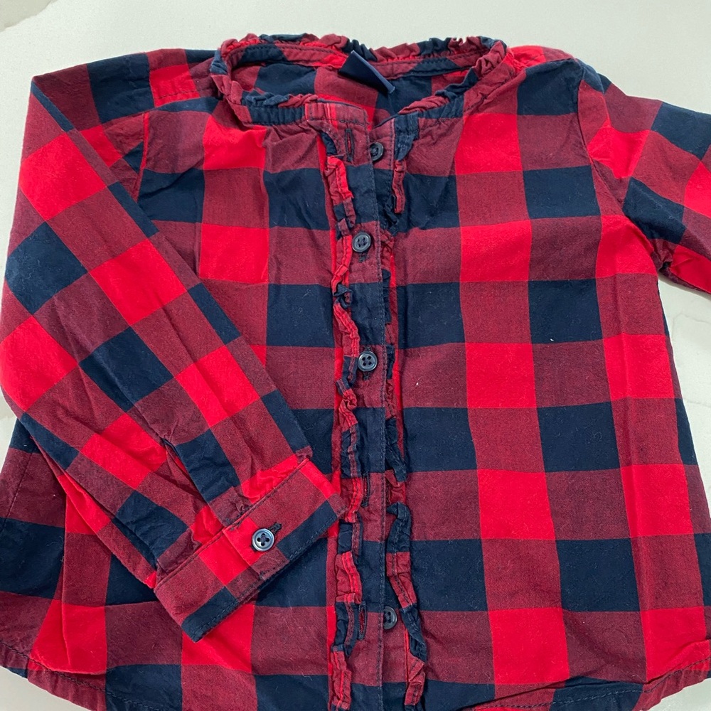 GAP Buffalo Check Blouse